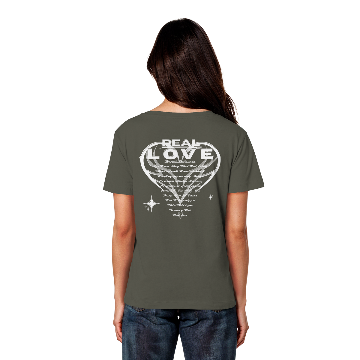 The REAL LOVE BASiCS - Camiseta ligera de algodón orgánico para mujer
