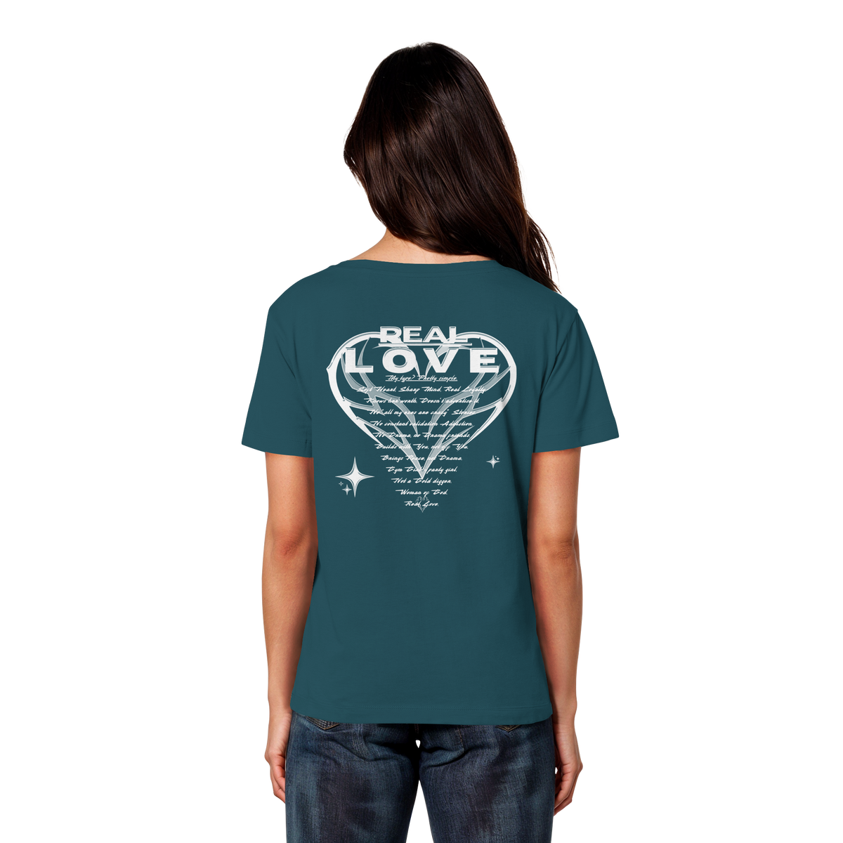 The REAL LOVE BASiCS - Camiseta ligera de algodón orgánico para mujer