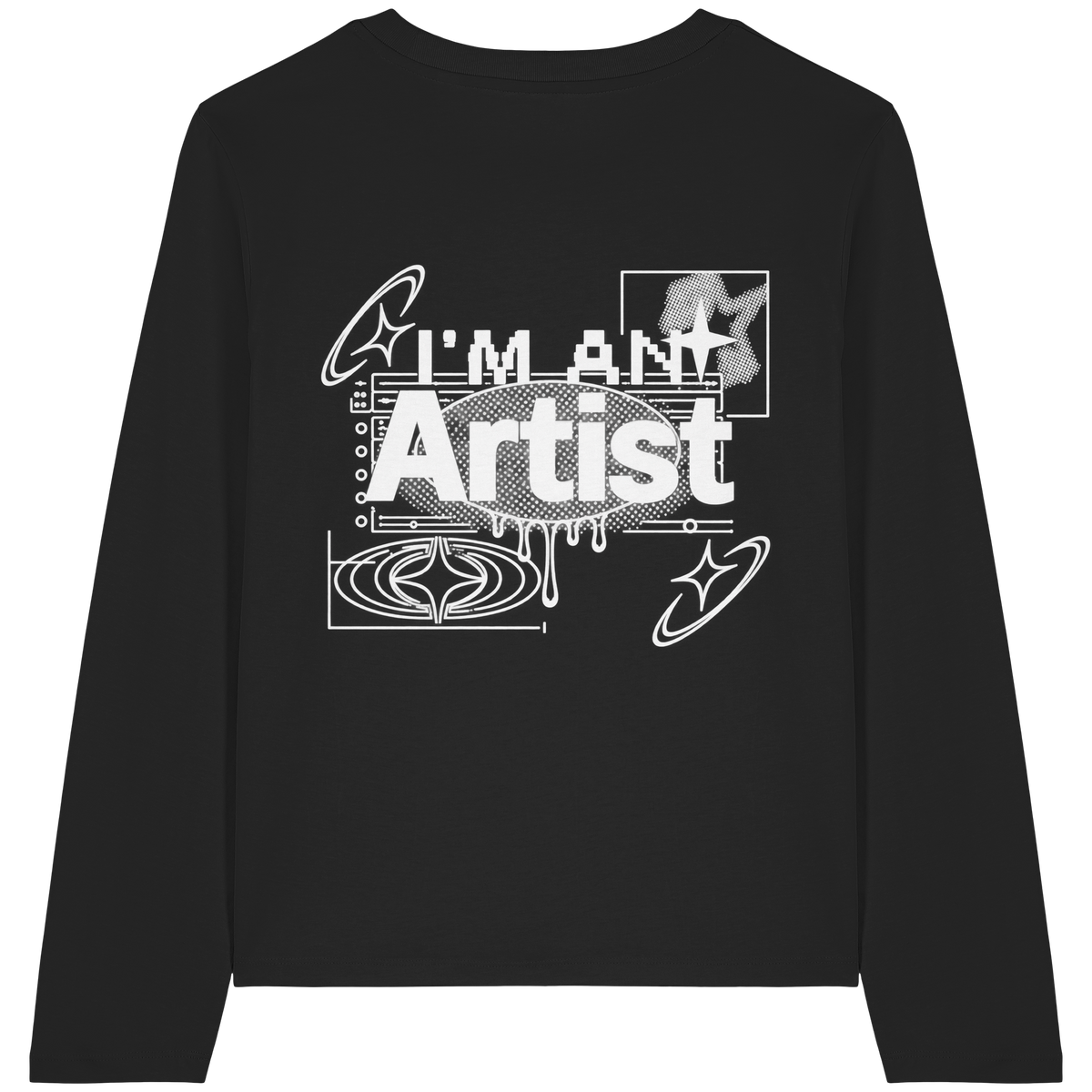 The Artist BASiCS - T-shirt a maniche lunghe biologica da donna