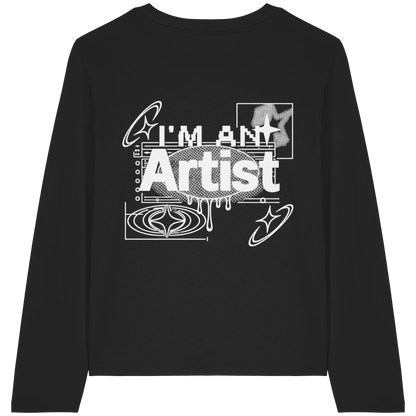 The Artist BASiCS - T-shirt a maniche lunghe biologica da donna