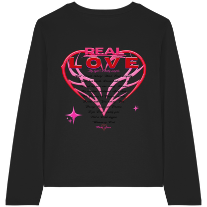 The Real Love - Womens Organic Longsleeve T-Shirt