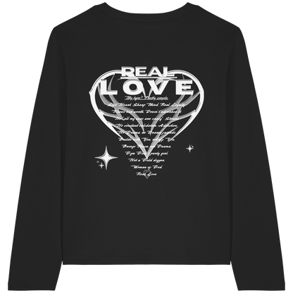 Die REAL LOVE BASiCS - Damen Bio-Langarm-T-Shirt