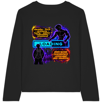 LOADiNG - T-shirt a maniche lunghe biologica da donna