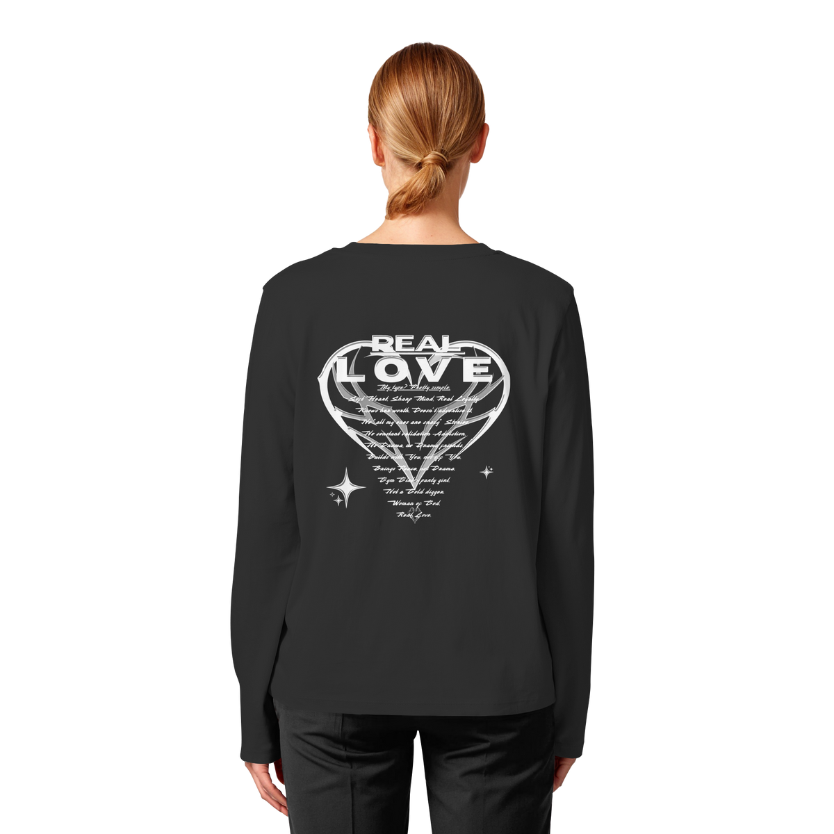 Die REAL LOVE BASiCS - Damen Bio-Langarm-T-Shirt