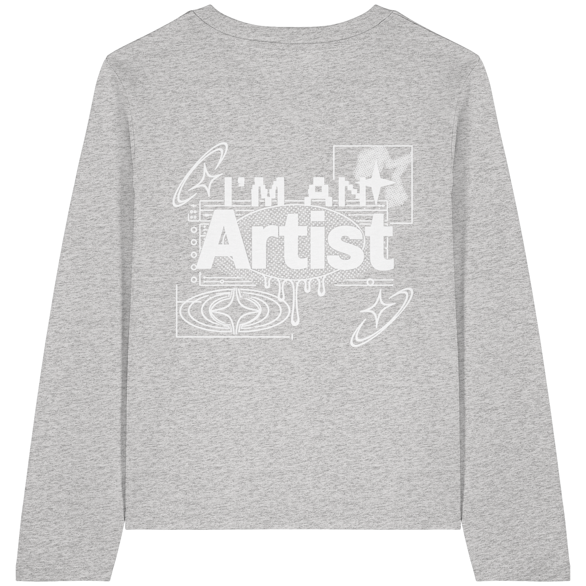 The Artist BASiCS - T-shirt a maniche lunghe biologica da donna