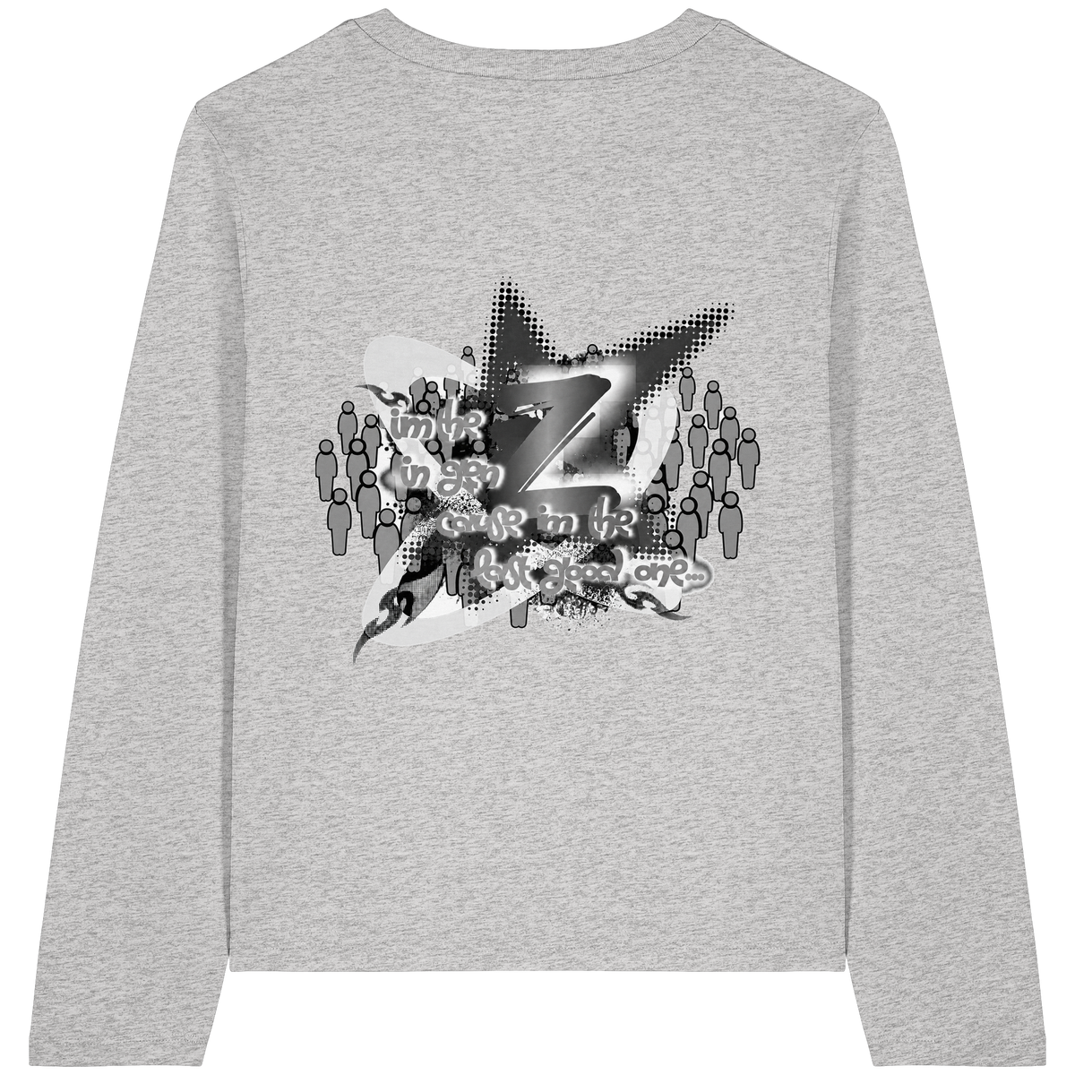 The Rebellion Z BASiCS - T-shirt a maniche lunghe da donna in cotone biologico