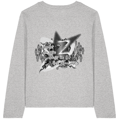 The Rebellion Z BASiCS - T-shirt a maniche lunghe da donna in cotone biologico