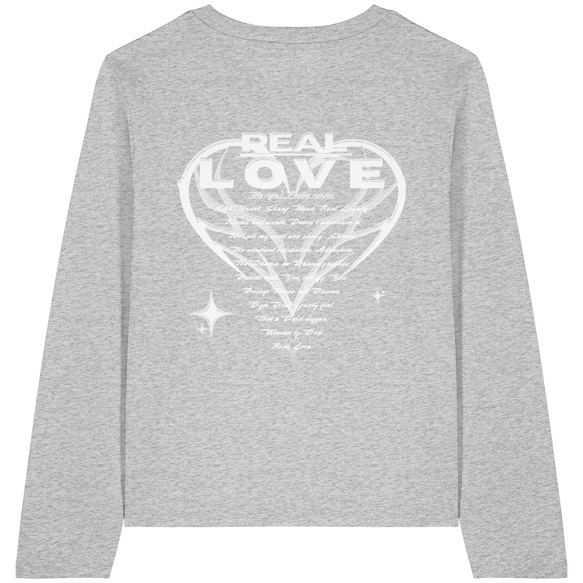 Die REAL LOVE BASiCS - Damen Bio-Langarm-T-Shirt