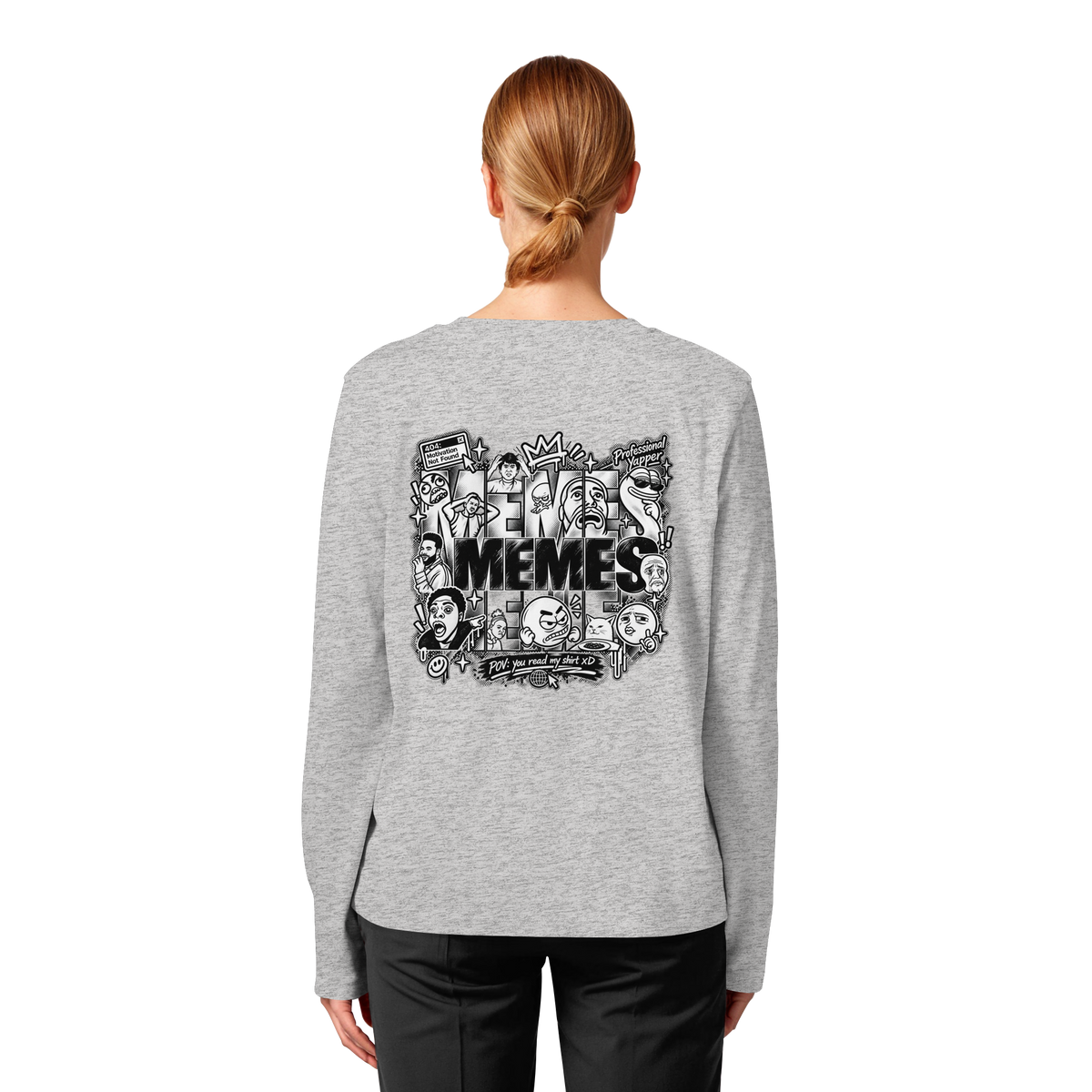 The MEME - Womens Organic Longsleeve T-Shirt