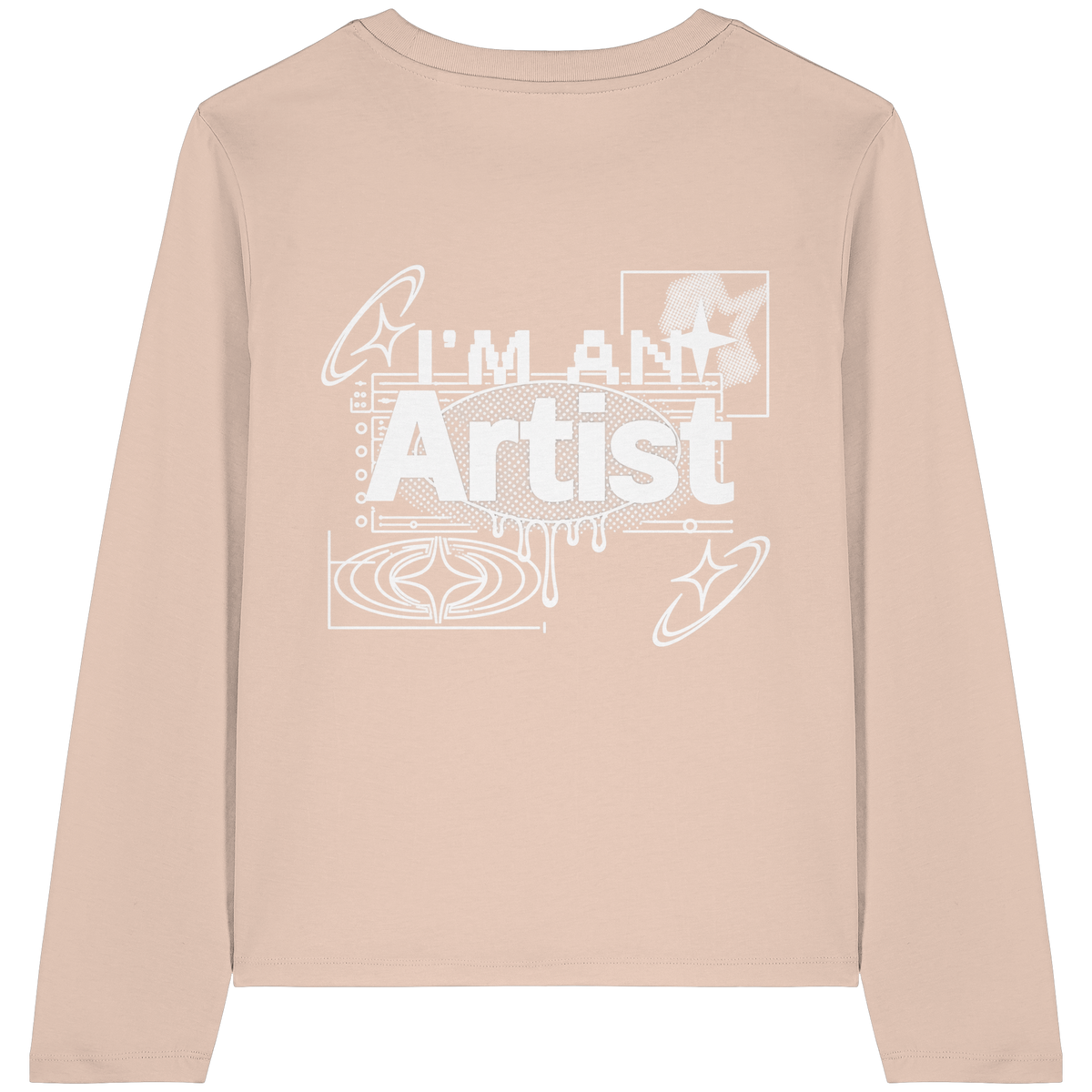 The Artist BASiCS - T-shirt a maniche lunghe biologica da donna
