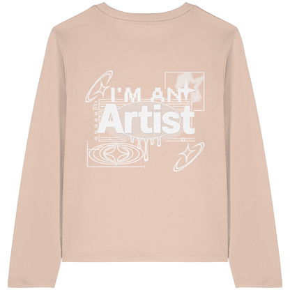 The Artist BASiCS - T-shirt a maniche lunghe biologica da donna