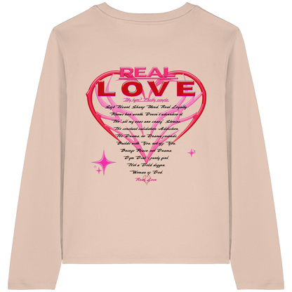 The Real Love - Womens Organic Longsleeve T-Shirt