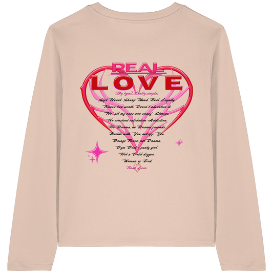 The Real Love - Womens Organic Longsleeve T-Shirt
