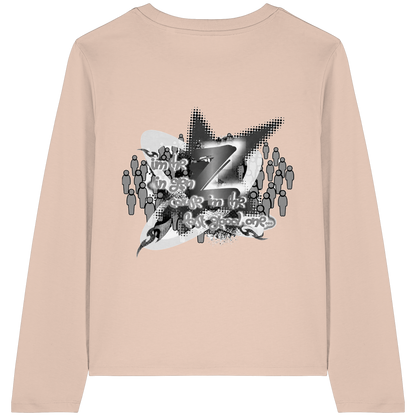 The Rebellion Z BASiCS - T-shirt a maniche lunghe da donna in cotone biologico