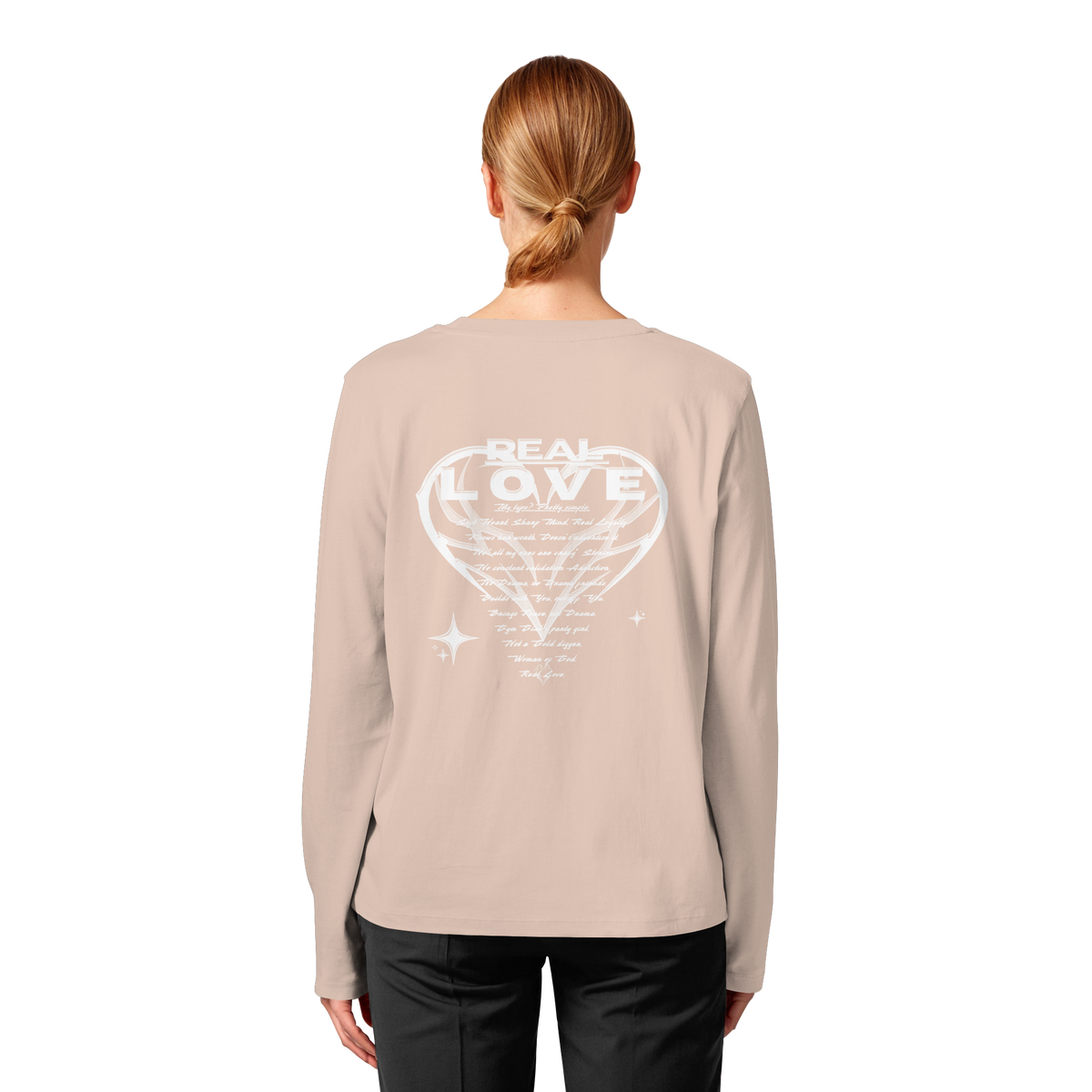 Die REAL LOVE BASiCS - Damen Bio-Langarm-T-Shirt