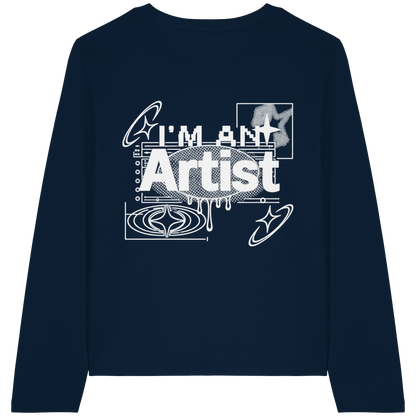 The Artist BASiCS - T-shirt a maniche lunghe biologica da donna