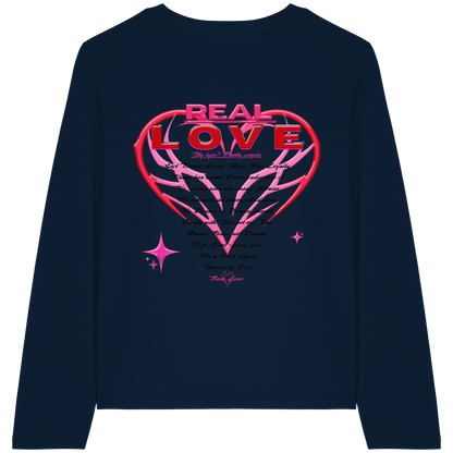 The Real Love - Womens Organic Longsleeve T-Shirt