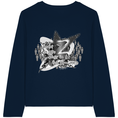 The Rebellion Z BASiCS - T-shirt a maniche lunghe da donna in cotone biologico