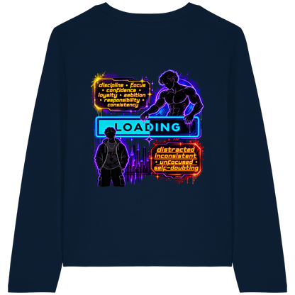 LOADiNG - T-shirt a maniche lunghe biologica da donna
