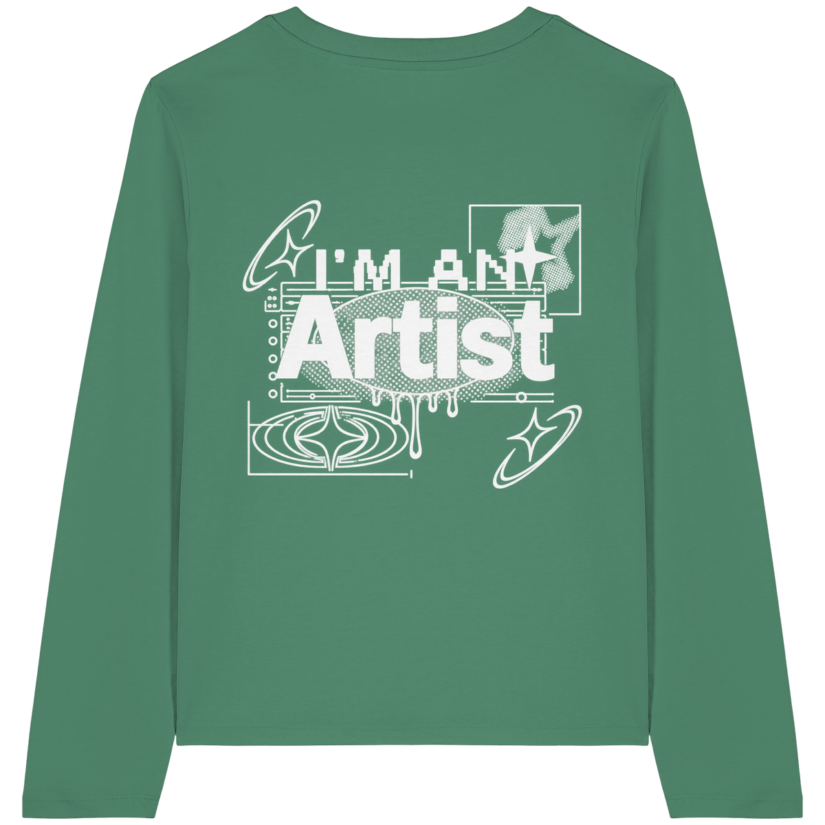 The Artist BASiCS - T-shirt a maniche lunghe biologica da donna
