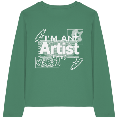 The Artist BASiCS - T-shirt a maniche lunghe biologica da donna