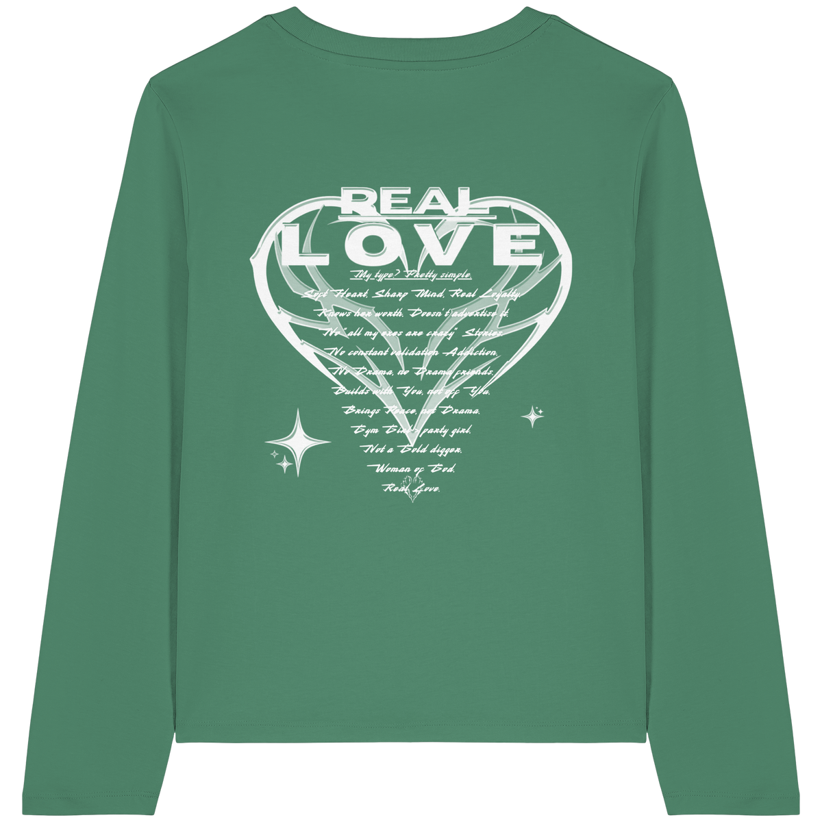 Die REAL LOVE BASiCS - Damen Bio-Langarm-T-Shirt