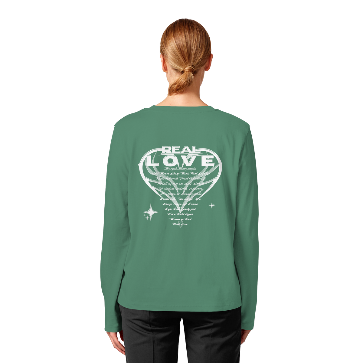 Die REAL LOVE BASiCS - Damen Bio-Langarm-T-Shirt