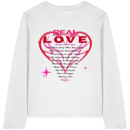 The Real Love - Womens Organic Longsleeve T-Shirt