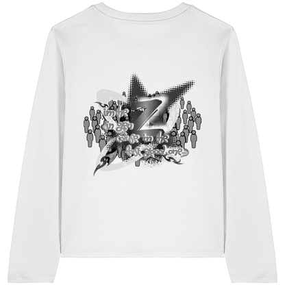 The Rebellion Z BASiCS - T-shirt a maniche lunghe da donna in cotone biologico