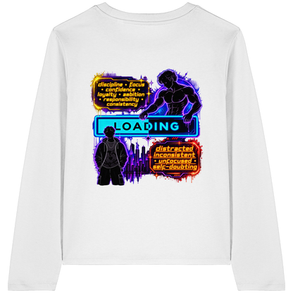 LOADiNG - T-shirt a maniche lunghe biologica da donna