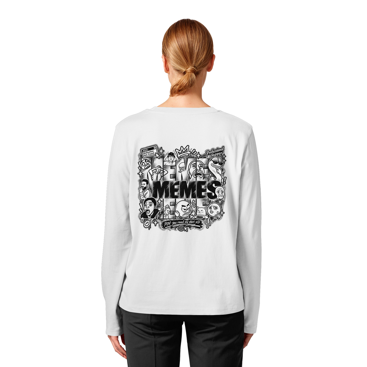 The MEME - Womens Organic Longsleeve T-Shirt