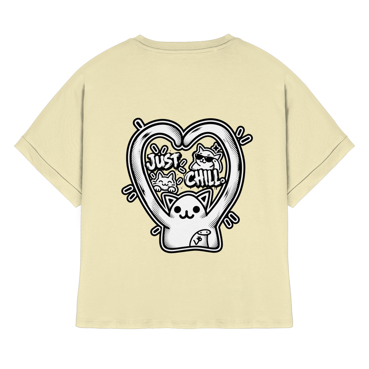 low CORTiSOL - Womens Organic Rolled Sleeves T-Shirt
