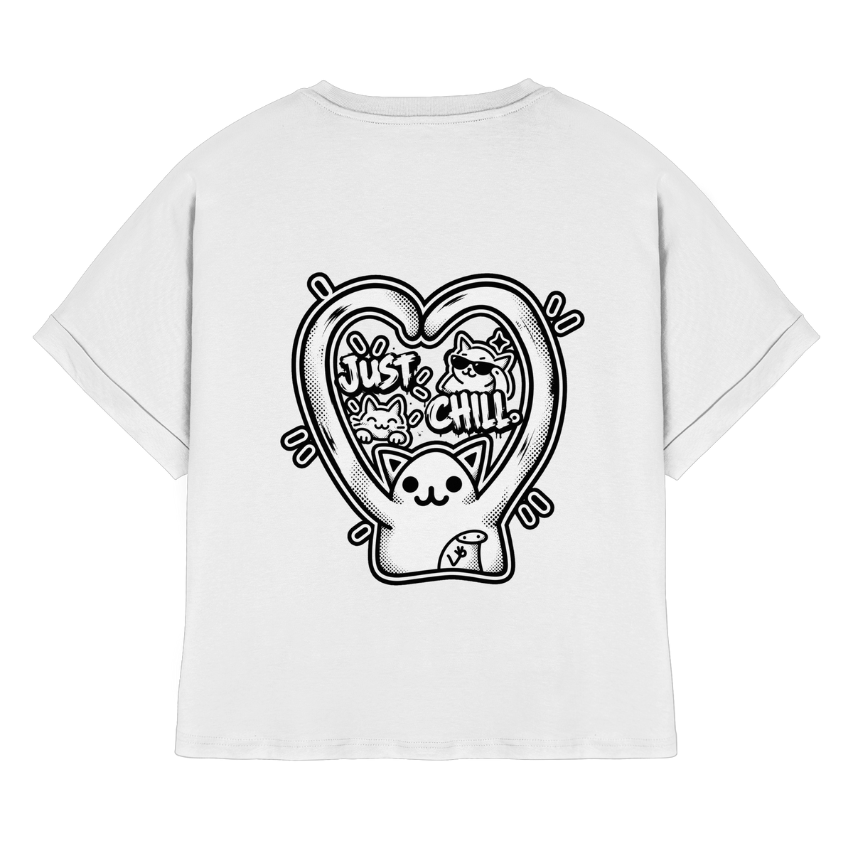 low CORTiSOL - Womens Organic Rolled Sleeves T-Shirt