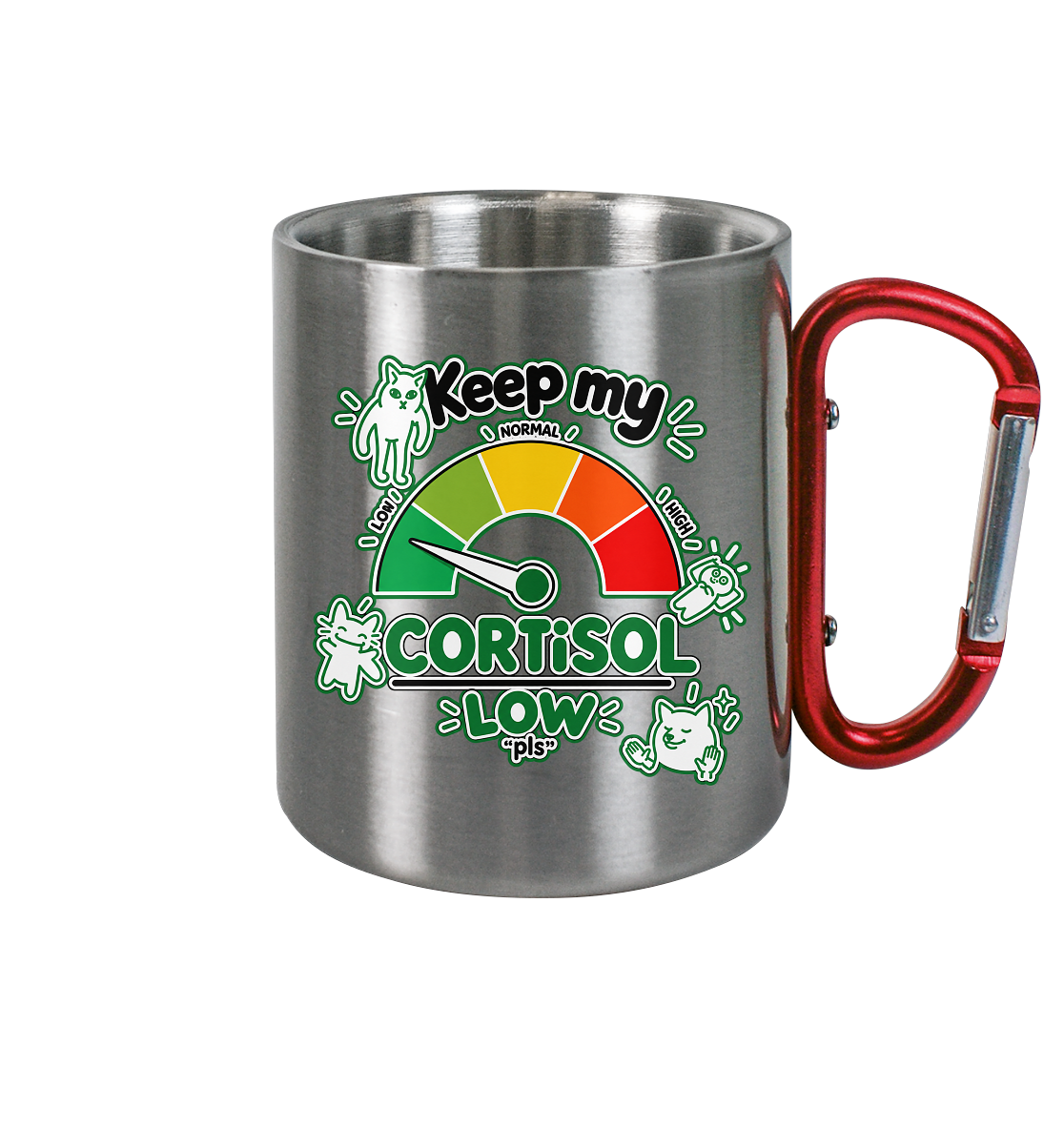 low CORTiSOL - Tazza in acciaio inossidabile