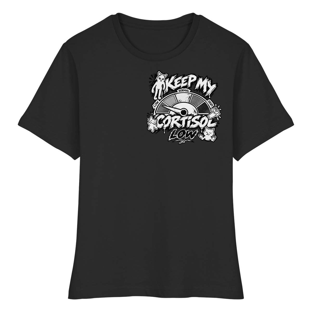 CORTiSOL basso - T-shirt biologica da donna aderente