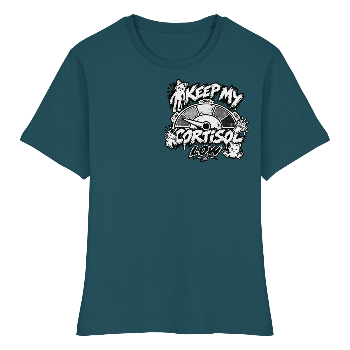CORTiSOL basso - T-shirt biologica da donna aderente