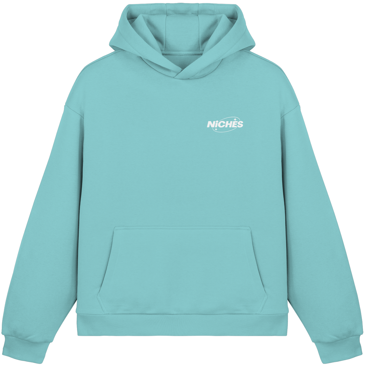 NiCHES - ESTILO BÁSICO - Sudadera con capucha corte cuadrado mullida