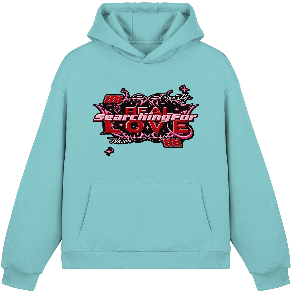 The Real Love - Peluş Kutulu Kapüşonlu Sweatshirt