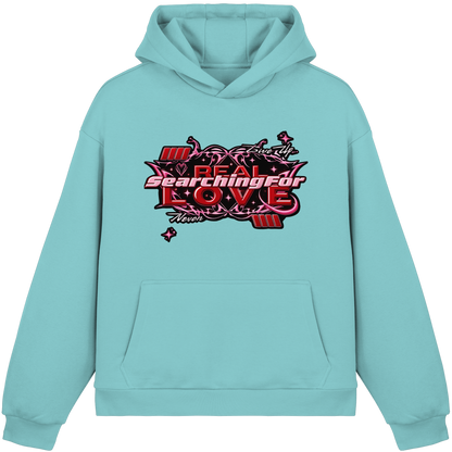 The Real Love - Peluş Kutulu Kapüşonlu Sweatshirt