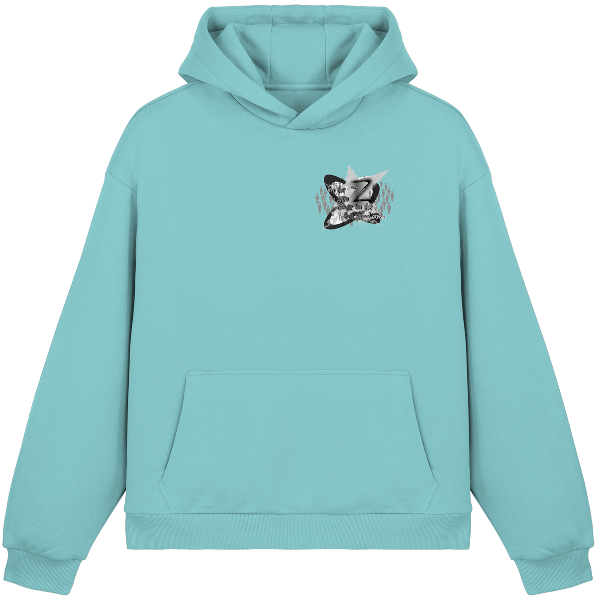 The Rebellion Z BASiCS - Felpa con cappuccio boxy fluffy