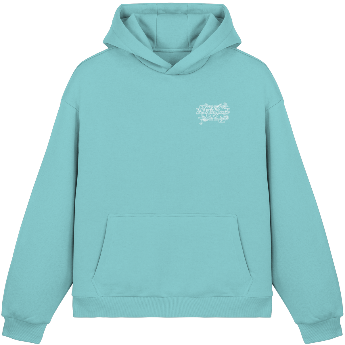 The REAL LOVE BASiCS - Fluffy Boxcut Hoodie