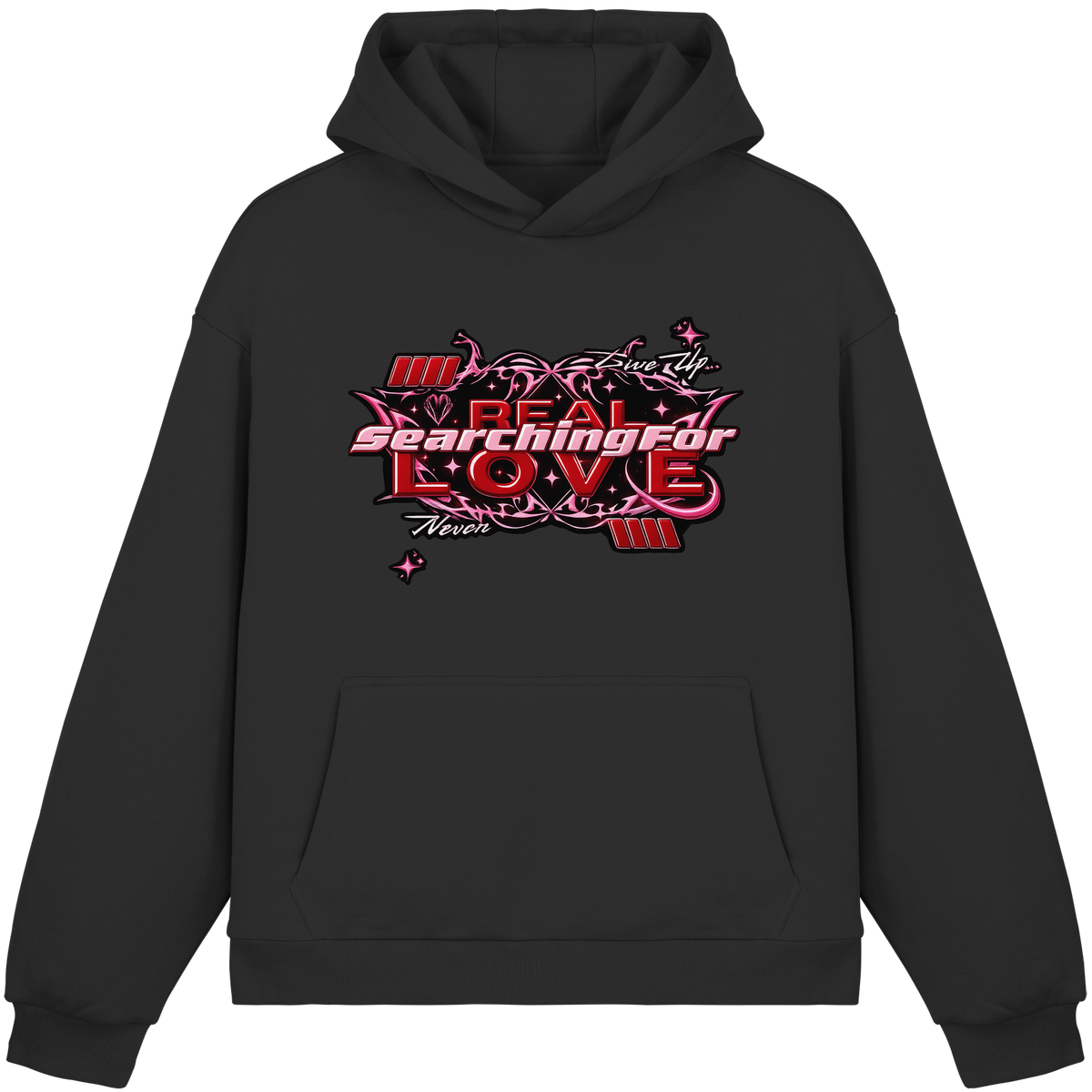 The Real Love - Peluş Kutulu Kapüşonlu Sweatshirt