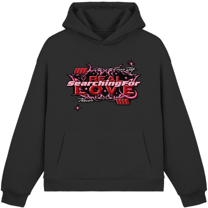 The Real Love - Peluş Kutulu Kapüşonlu Sweatshirt