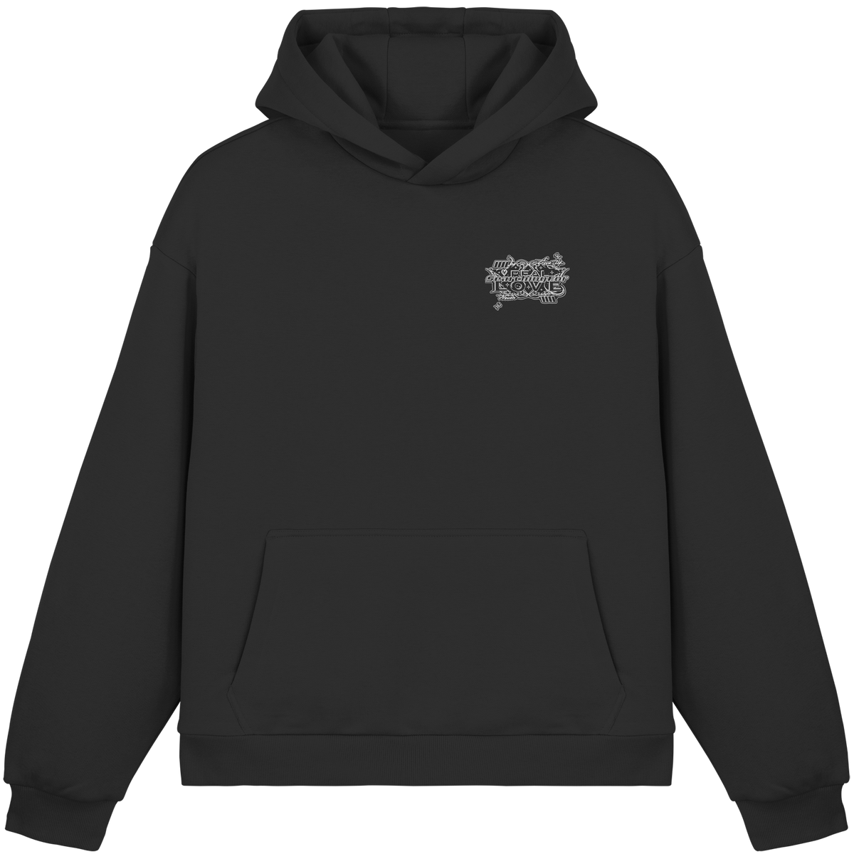 The REAL LOVE BASiCS - Fluffy Boxcut Hoodie