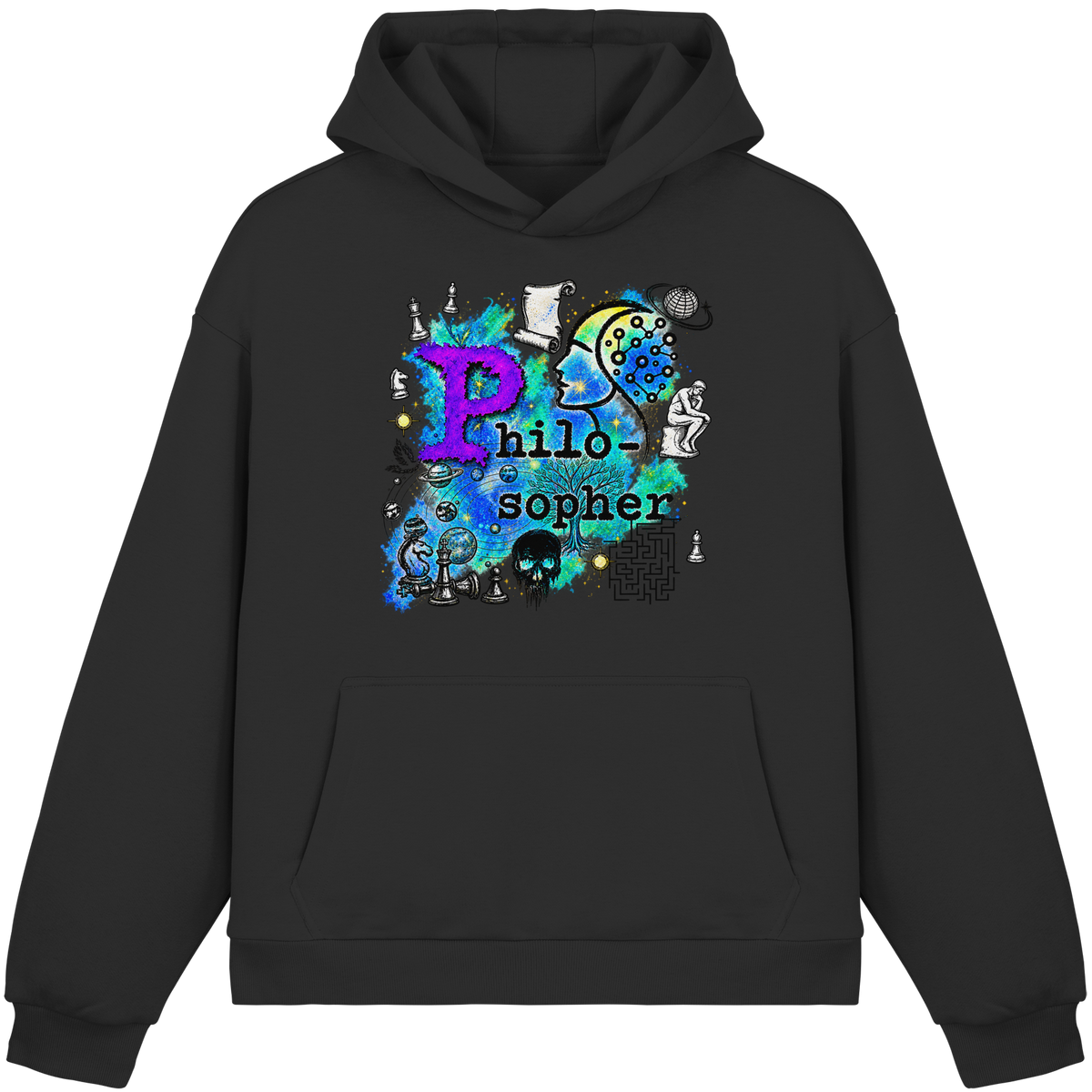 The Philosopher - Fluffy Boxcut Hoodie