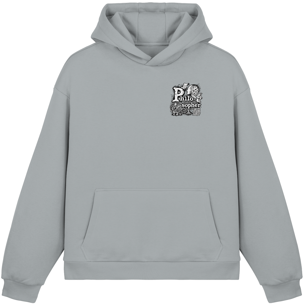 The Philosopher - Felpa con cappuccio boxy fluffy