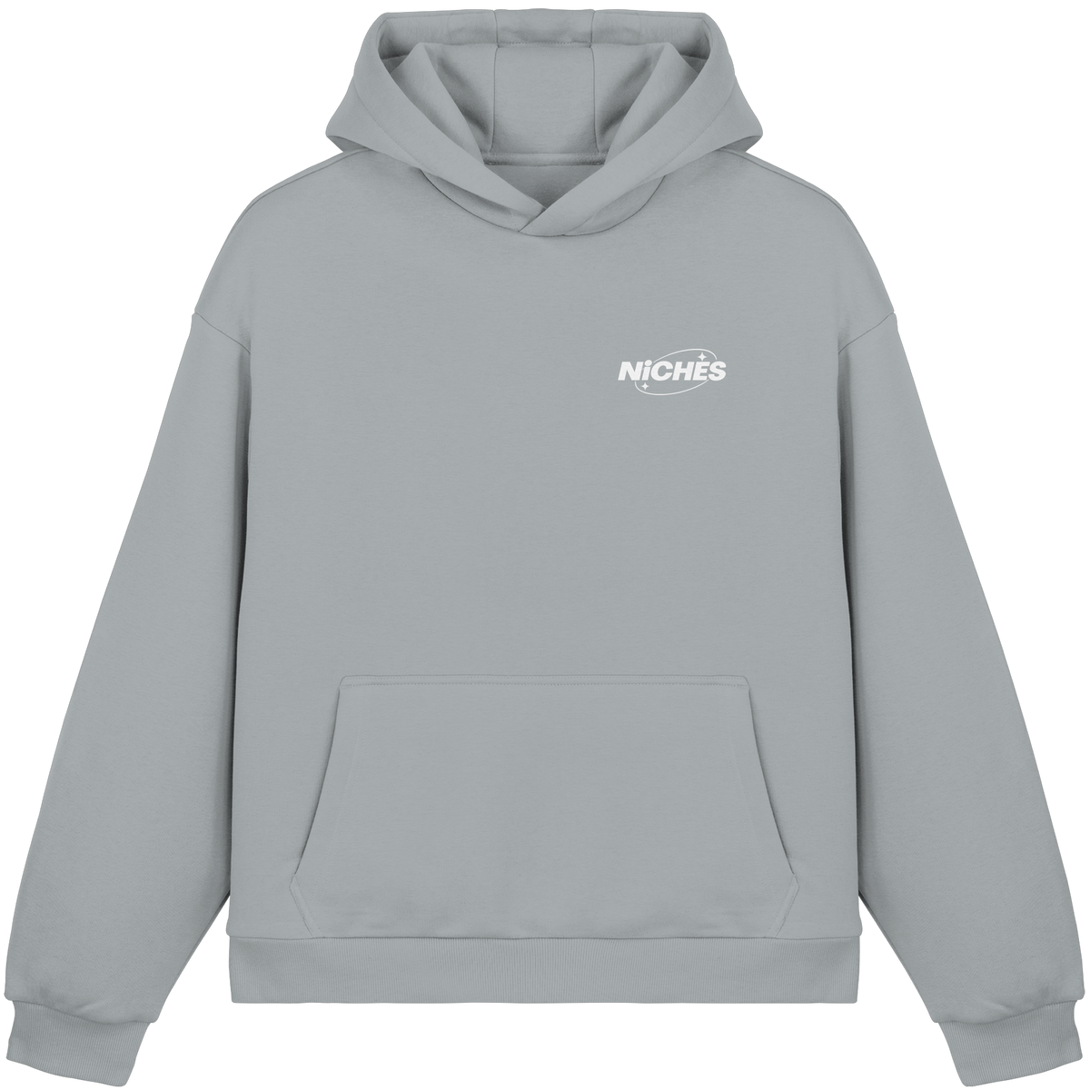 NiCHES - ESTILO BÁSICO - Sudadera con capucha corte cuadrado mullida