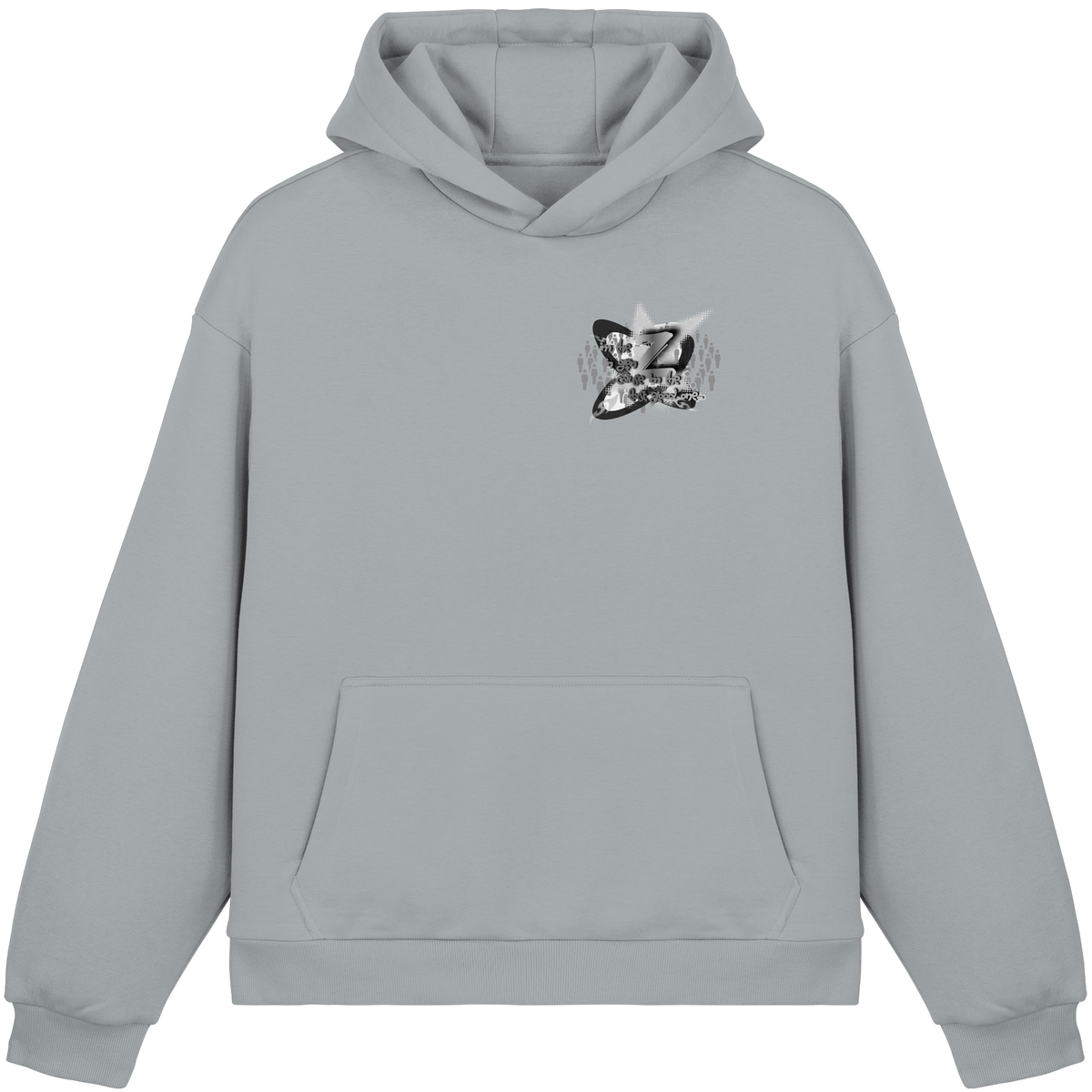 The Rebellion Z BASiCS - Felpa con cappuccio boxy fluffy