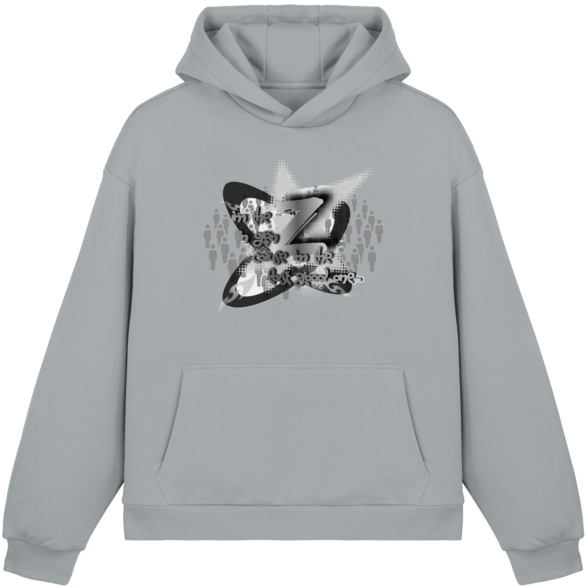 The Rebellion Z BASiC - Pofuduk Boxcut Kapüşonlu Sweatshirt