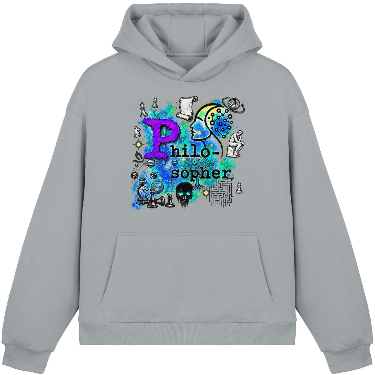 The Philosopher - Fluffy Boxcut Hoodie